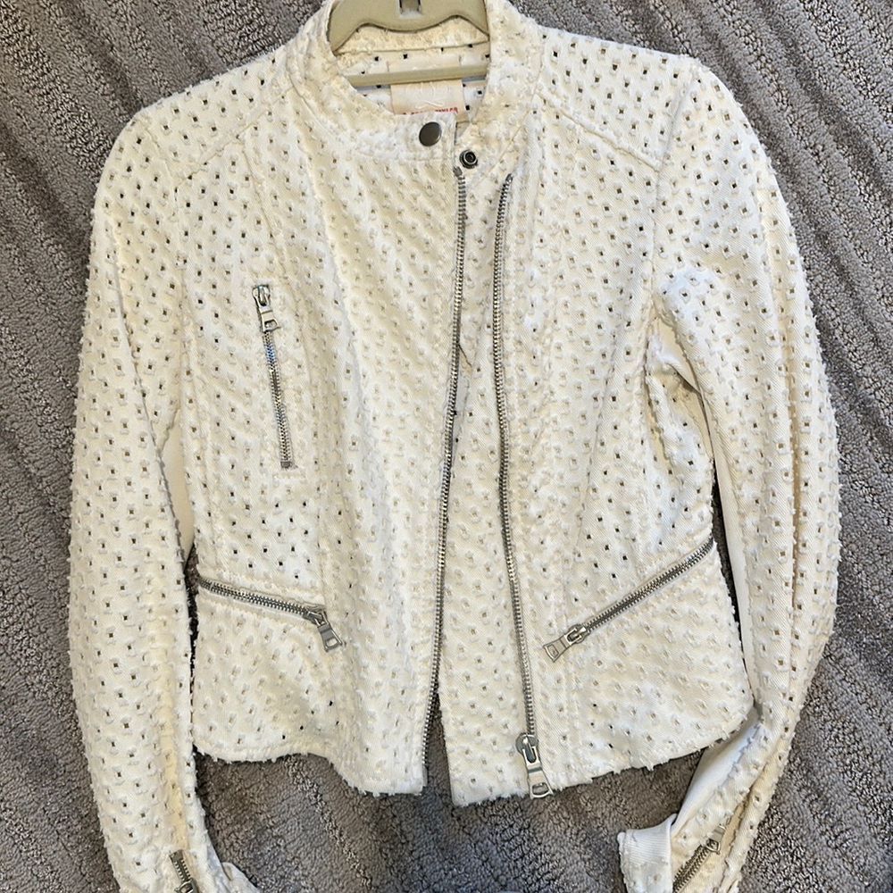 Rebecca Taylor Moto denim jacket